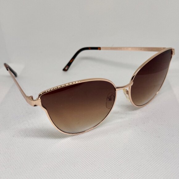 Tommy Hilfiger Zendaya WM OL482 Cat Eye Sunglasses Brown and Gold Frame - Picture 2 of 5